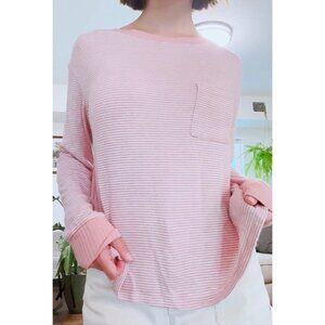 Long Sleeved Pink Striped Shirt